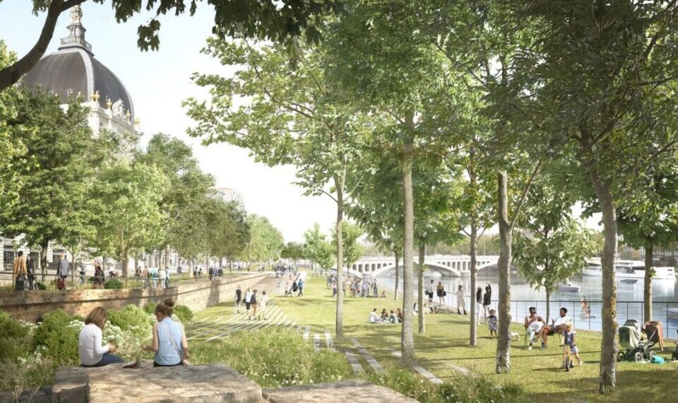 Piscines, jardins et navettes fluviales : Lyon imagine le futur les pieds dans le fleuve